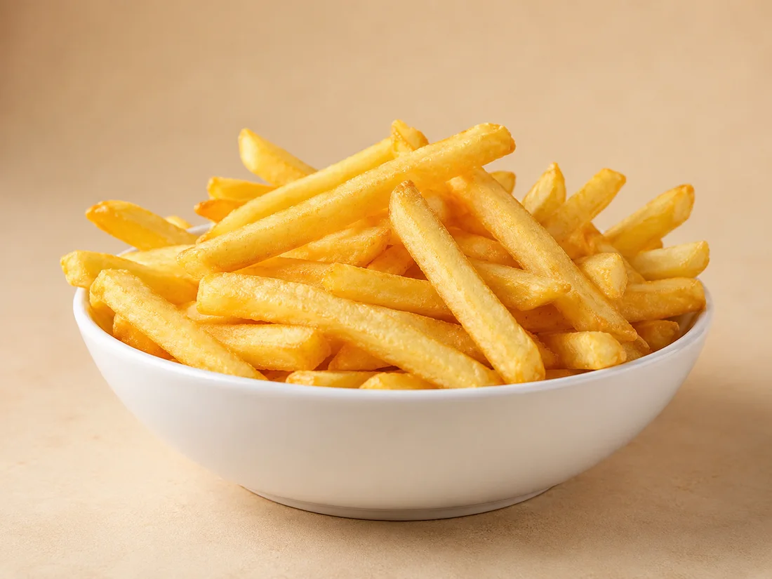 Porção de batata frita crocante