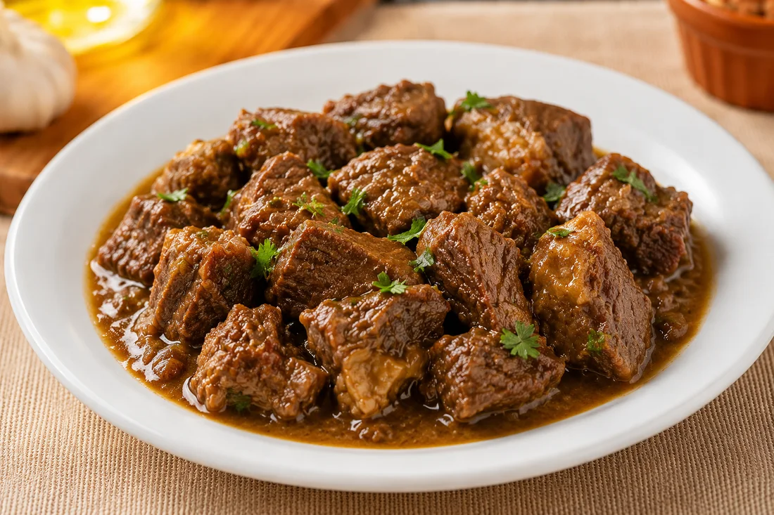 Carne de panela com sabor de comida caseira